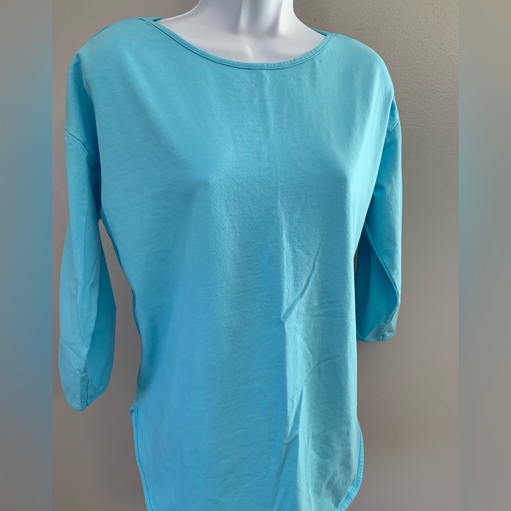 Ravel Blue Relaxed 3/4 Sleeve T-Shirt